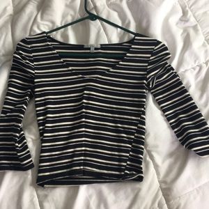 Striped cropped top